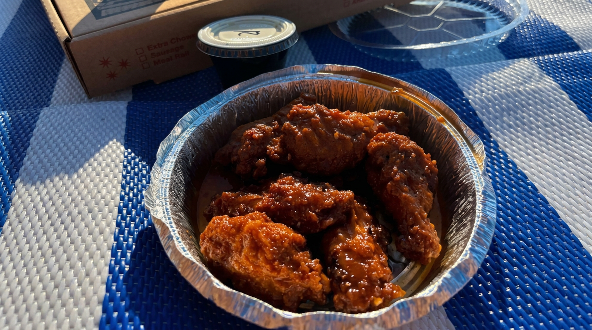 Mango habanero wings